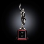 Custom Supremacy Award on Rosewood - Silver 15"