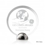 Discus Hemisphere - Acrylic/Silver 5" with Logo