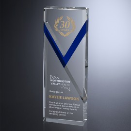 Customized Celebrate Blue Award 8-1/4"