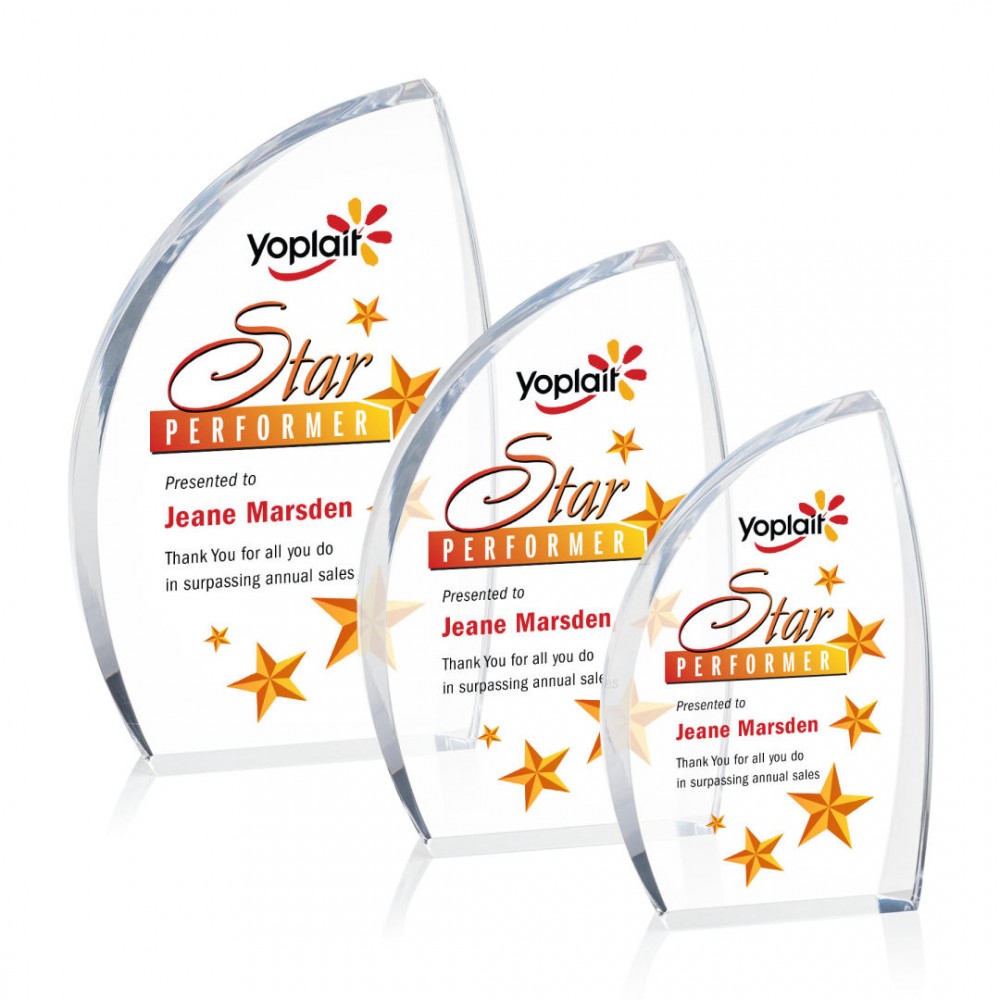 Duncan VividPrint Award - Clear with Logo