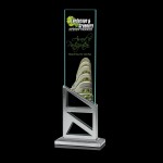 Stages Glass Award 15.75" with Logo
