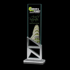 Stages Glass Award 15.75" with Logo