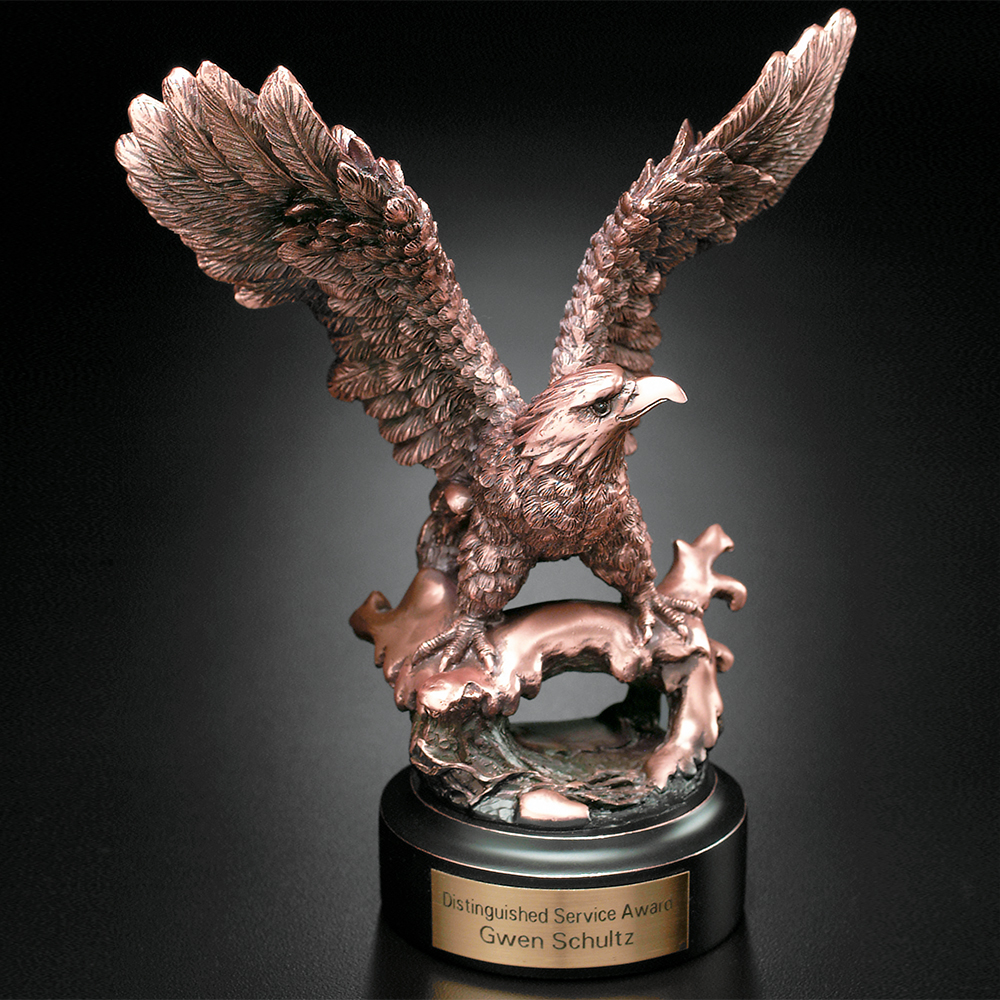 Personalized Perched Eagle 7-1/2" Personalized Perched Eagle 7-1/2"