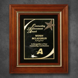 Customized Americana Plaque with Velour 13-1/2" x 11-1/2"  Customized Americana Plaque with Velour 13-1/2" x 11-1/2"