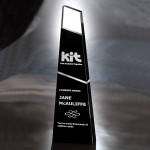 Laser-etched 13" Beacon Crystal Award