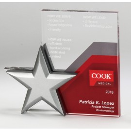 Large Clear Sky Acrylic Award with Logo  Large Clear Sky Acrylic Award with Logo