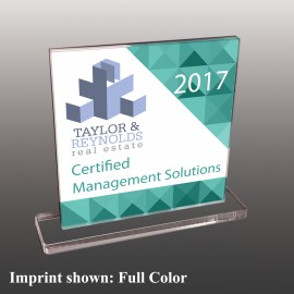 Custom Small Square Shaped Full Color Acrylic Award  Custom Small Square Shaped Full Color Acrylic Award