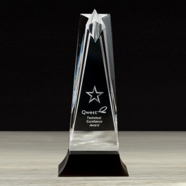 Logo Branded Star Tower - Acrylic/Black 11"  Logo Branded Star Tower - Acrylic/Black 11"