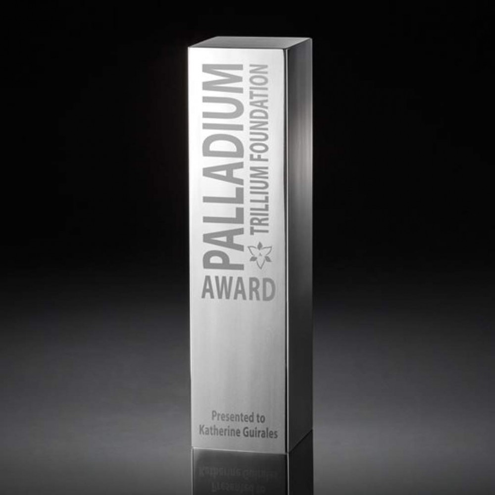 Personalized Monument Award - Solid Aluminum 10"
