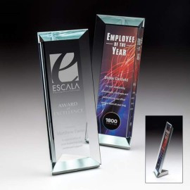 Reflections Award - Starfire/Aluminum 10" with Logo  Reflections Award - Starfire/Aluminum 10" with Logo