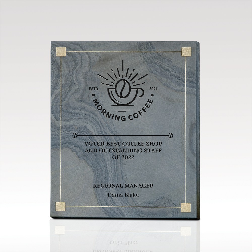 Custom Multi-Color Slate Plaque 9x12 Custom Multi-Color Slate Plaque 9x12