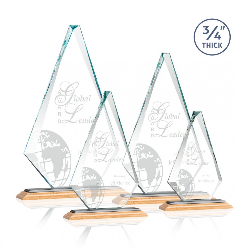 Logo Branded Windsor Award - Bamboo/Black