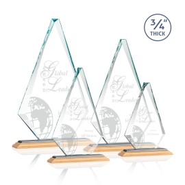 Logo Branded Windsor Award - Bamboo/Black