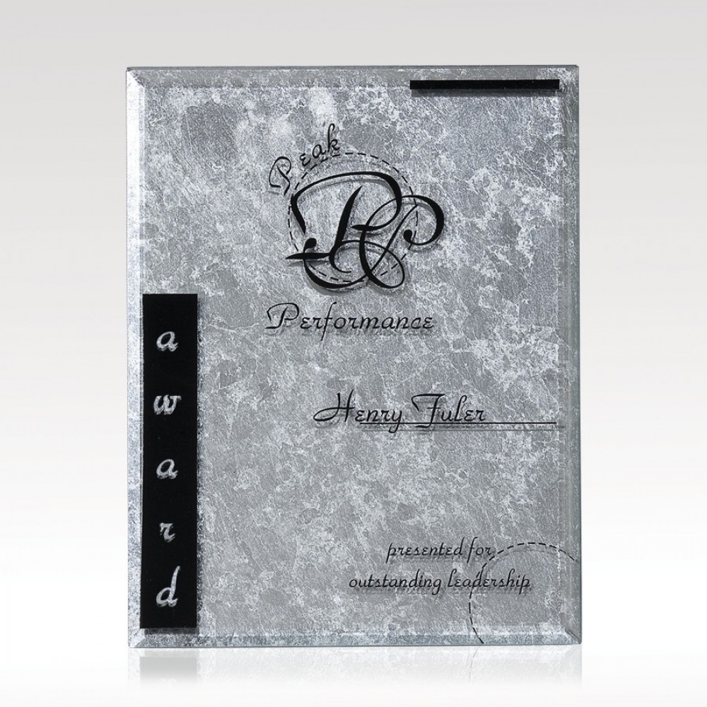 Promotional Silver Risk Taker - Silver Leaf Plaque 9x12 Promotional Silver Risk Taker - Silver Leaf Plaque 9x12