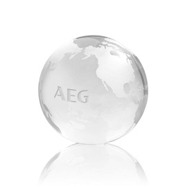 Globe Paperweight - Optical 2-3/8" with Logo