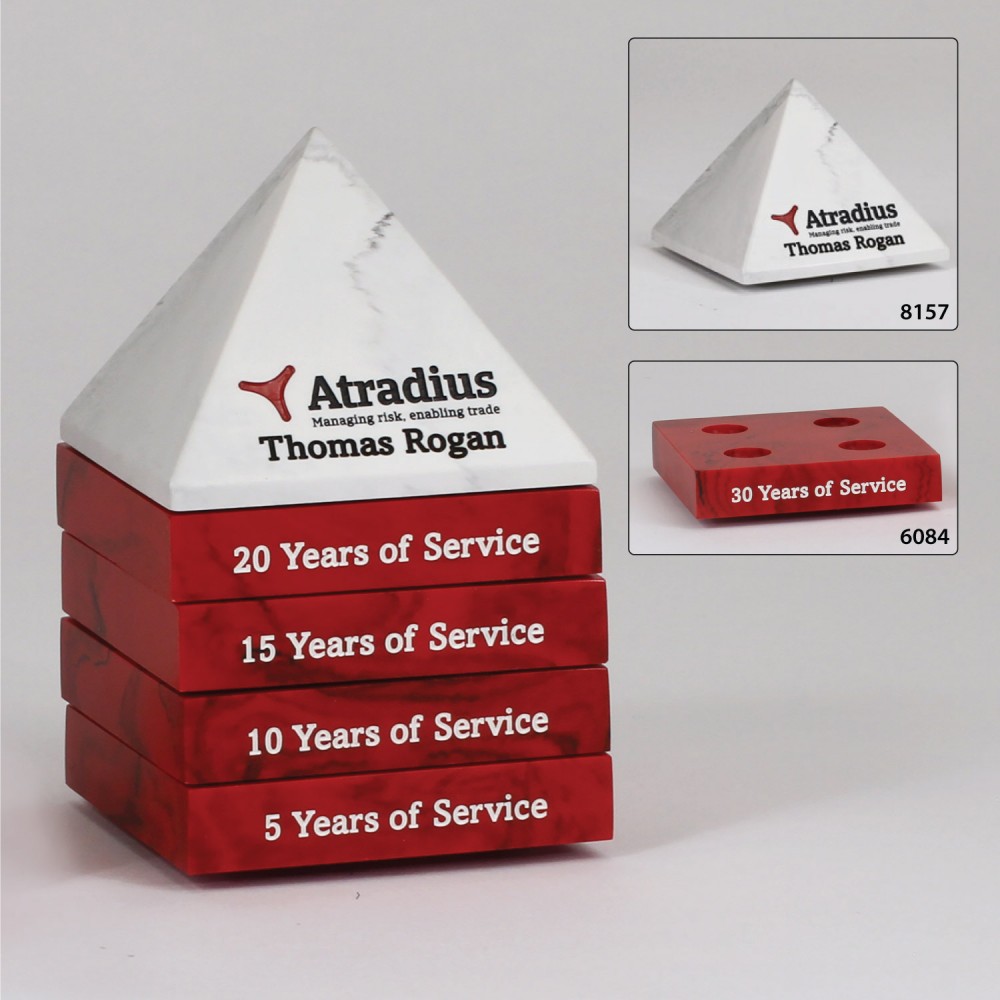Add-On Base for Pinnacle or Diamond Perpetual Awards with Logo