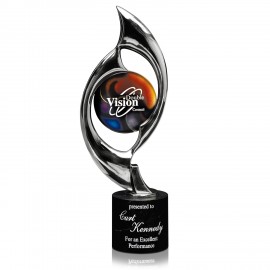 Artglass Award - Triumph Chrome with Logo  Artglass Award - Triumph Chrome with Logo