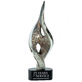 Art Glass Achievement Award for Commitment with Logo