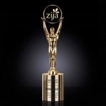 Promotional Champion Award S - Gold/Cylinder Base 11"