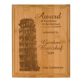 Promotional 10" x 13" Bamboo Plaque
