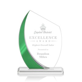 Wadebridge Award - Starfire/Green 7" with Logo  Wadebridge Award - Starfire/Green 7" with Logo