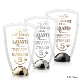 Personalized Arch Hemisphere Award - VividPrint