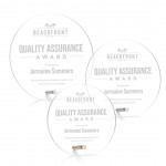 Personalized Polaris Circle Award - Silver