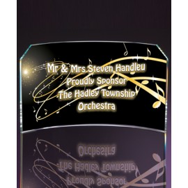 Nanobrite Self-Standing Curved Award (Clipped Rectangle) Custom Etched  Nanobrite Self-Standing Curved Award (Clipped Rectangle) Custom Etched