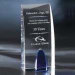 Custom Etched 8 3/4" Bolsa Chica Crystal Award