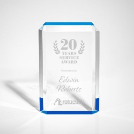 Paragon Award - Acrylic/Blue 7" with Logo