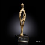 Contemporary Award - On Marble Base 9" with Logo