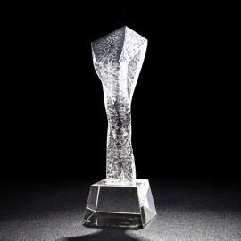 Logo Branded Crystal Trophy A19-160  Logo Branded Crystal Trophy A19-160
