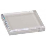 4 1/2" x 3 1/2" Clear Acrylic Paperweight Custom Etched