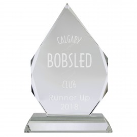 7" OptiMaxx Diamond Flame Award with Logo