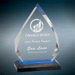 Custom Blue Diamond Impress Acrylic Award