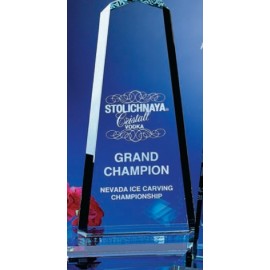 12" Pinnacle Award Clear with Logo