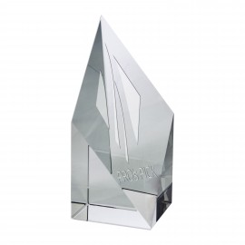 Laser-etched Optimaxx Diamond Spire Award (6")