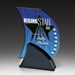 Promotional Acrylic Award Charcoal Contour