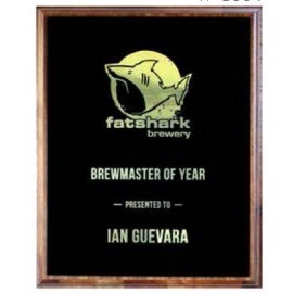 Personalized Walnut Eco-Plaque w/Full Laser Plate (8"x10")  Personalized Walnut Eco-Plaque w/Full Laser Plate (8"x10")