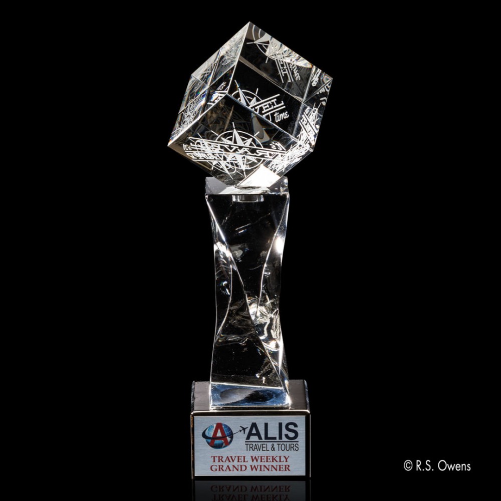 Vortex Award - Optical/Silver 9" with Logo