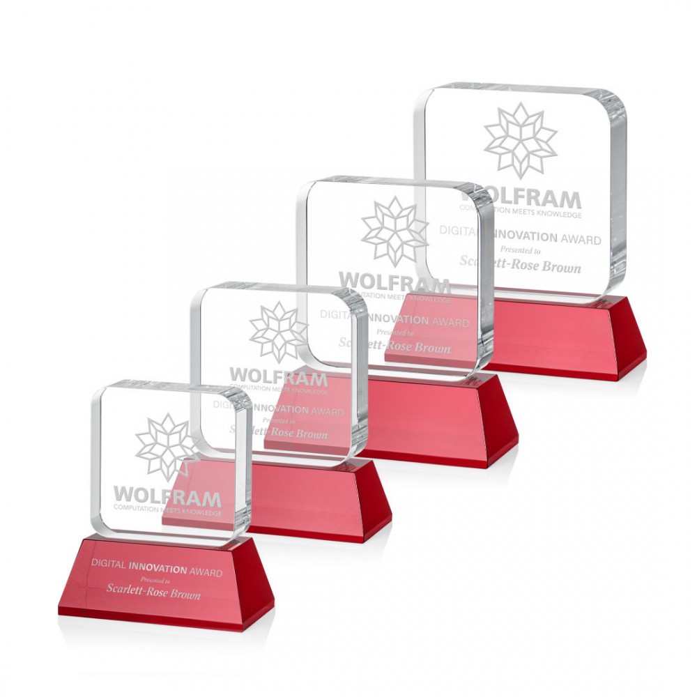 Flamborough Award on Base - Red with Logo Flamborough Award on Base - Red with Logo