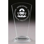 9" Fairmount Crystal Impression Award Custom Etched