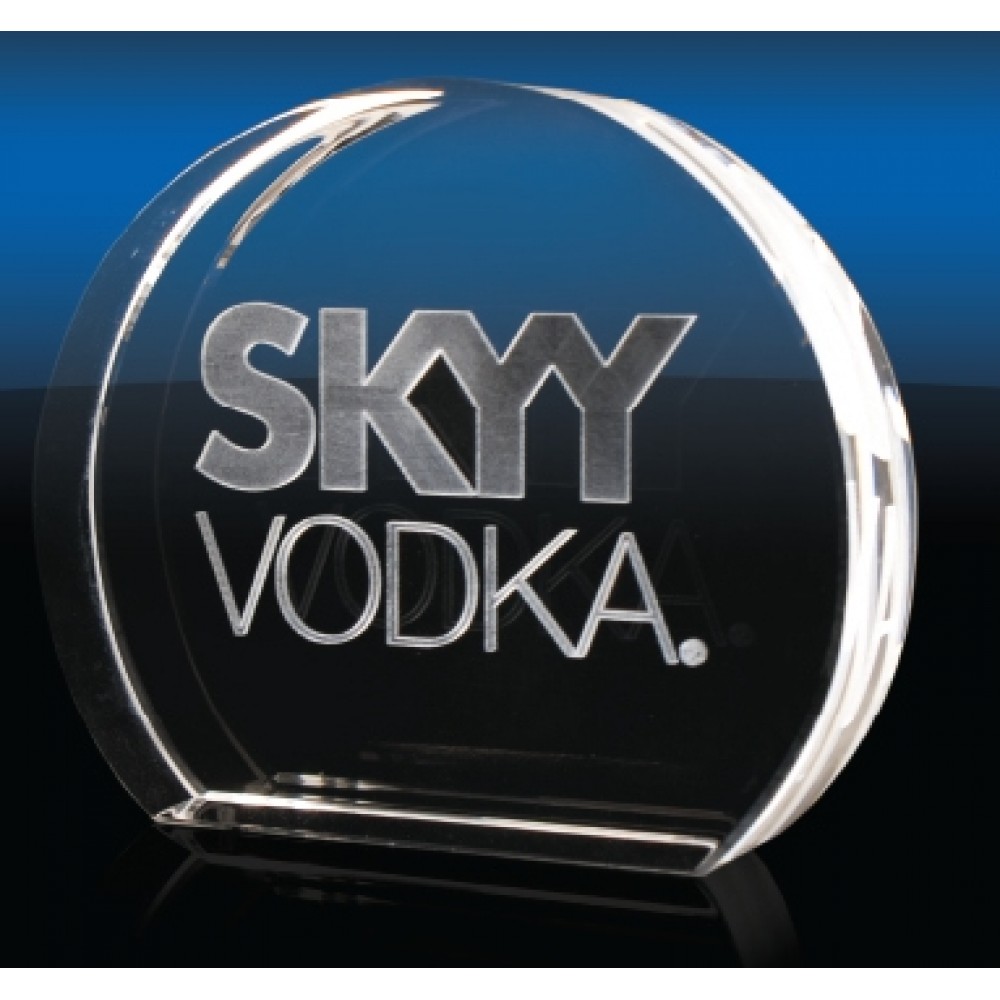 Laser-etched Sunrise Crystal Award - Small Laser-etched Sunrise Crystal Award - Small