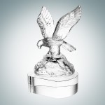 Soaring Eagle Award w/Clear Crystal Base Custom Etched