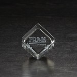 Logo Branded Small Jewel Cube 3D Crystal Award