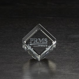 Logo Branded Small Jewel Cube 3D Crystal Award  Logo Branded Small Jewel Cube 3D Crystal Award
