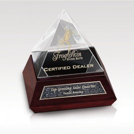 Crystal Award - Optic Mariposa with Logo
