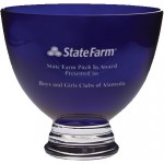 Custom 10"D Westgate Cobaltino Blue Vase