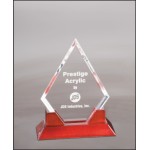 6.5" x 8.5" - Rosewood and Acrylic Awards with Logo