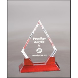 6.5" x 8.5" - Rosewood and Acrylic Awards with Logo